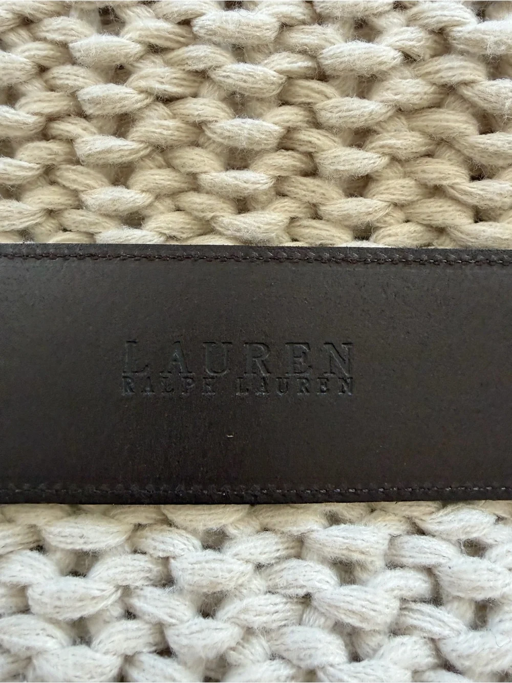 NWOT Ralph Lauren leather belt sz M